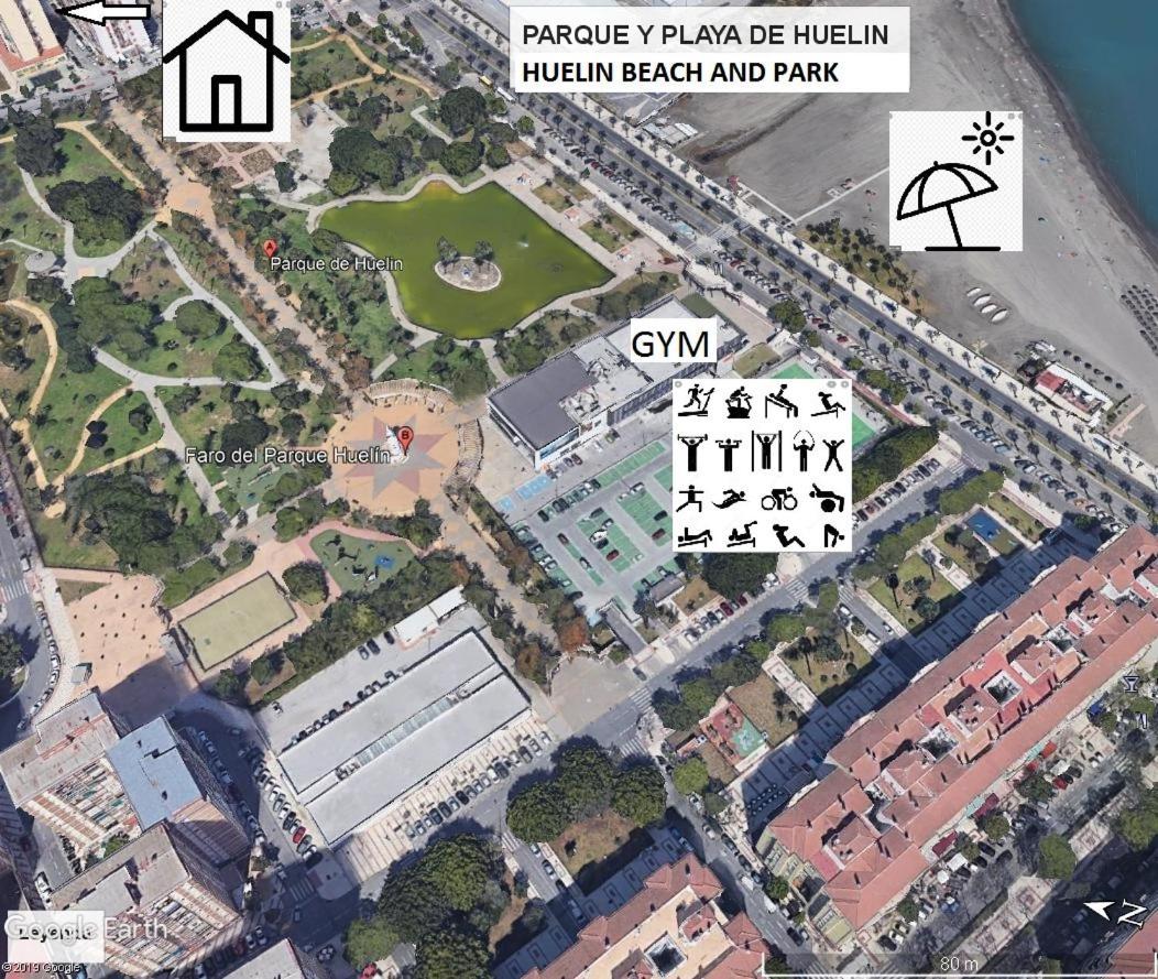 Center Next To The 2 Bedrooms Malaga